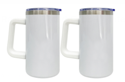 20 Pack 20oz Rainbow Plated/Copper Plated/Sublimation Blanks Stainless Steel Coffee Mugs with Handle_GGblanks