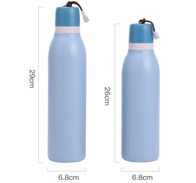 18oz 24oz Owala Style Macaron Tumbler Outdoor Sport Handle Water Bottle_GGblanks