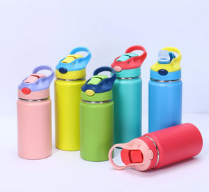 25 Pack 12oz Powder Coated Kids Tumblers Water Bottle for Laser Engraving_GGblanks