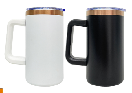 20 Pack 20oz Rainbow Plated/Copper Plated/Sublimation Blanks Stainless Steel Coffee Mugs with Handle_GGblanks