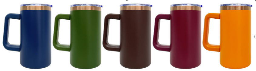 20 Pack 20oz Rainbow Plated/Copper Plated/Sublimation Blanks Stainless Steel Coffee Mugs with Handle_GGblanks