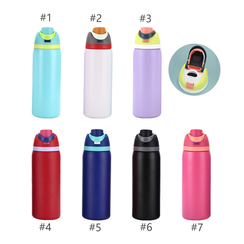 25 Pack 24/32oz Owala Freesip Water Bottle Wholesale Stainless Steel Insulation Sippy Cup_GGblanks