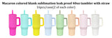 16 Pack Macaron Colored Blank Sublimation Leakproof 40oz Tumbler with Straw_GGblanks