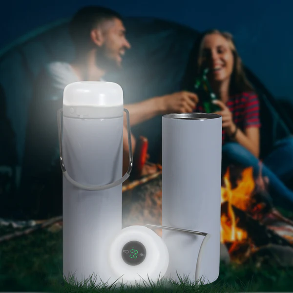 25 Pack 20oz New Sublimation Tumblers with LED Light carrying handle tem-display outdoor camping tumbler_GGblanks