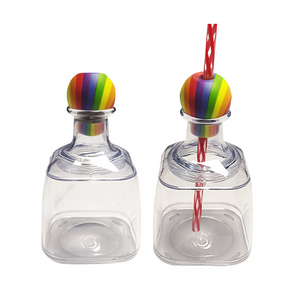 Wholesale 60pcs Mini 13oz Tequila Liquor Patron Wine Cocktail Plastic Cup with Cork_GGblanks