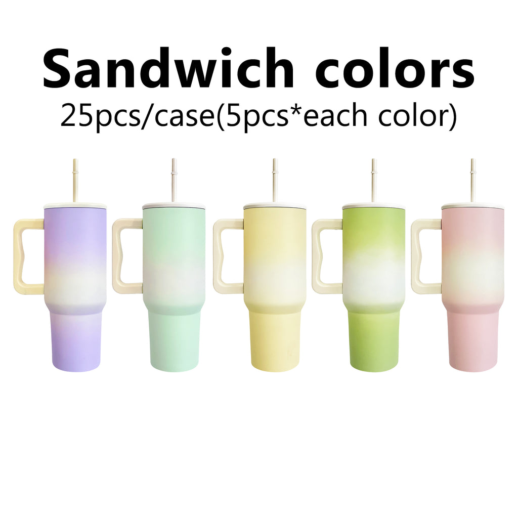 China RTS_40oz powder coated Simple- Modern-style stainless steel travel tumblers 20pcs- GGblanks