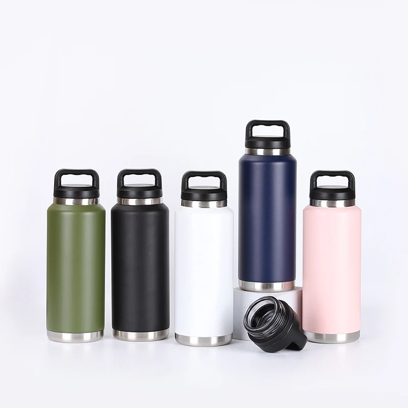 25 Pack 36oz Yeti-style Powder Coated Stainless Steel Water Bottles for Laser Engraving_GGblanks