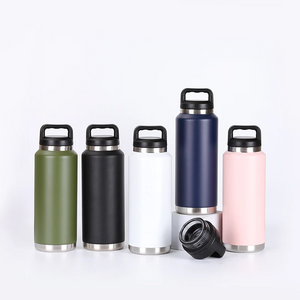 25 Pack 36oz Yeti-style Powder Coated Stainless Steel Water Bottles for Laser Engraving_GGblanks