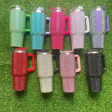 16 Pack 40oz H1.0 Colorful Rhinestone Full Coverd Bling Stanley Style Travel Mug Tumbler_GGbblanks