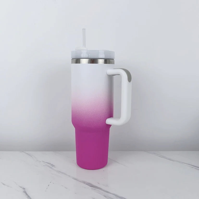 China RTS_40oz h2.0 ombre painted tumblers with handle 40oz quencher tumbler_GGblanks