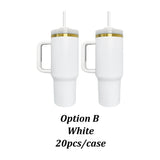 20 Pack 40oz H2.0 Gold Plated/Mirror Gold Underneath Tumblers for Laser Engraving_GGblanks
