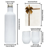 6 Sets Christmas Gifts Wine Tumbler And Bottle Gifts Set With Box 12oz Wine Tumblers and 17oz Water Bottles Both Work for Sublimation_GGblanks