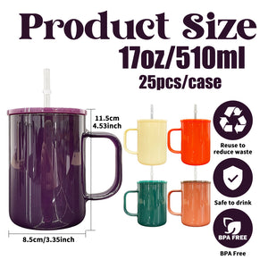 25 Pack USA RTS 17oz Autumn Colorful Mugs ONLY 1 Case_GGblanks