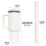 20 Pack Blue Underneath 40oz H2.0 Tumblers Blue Plated White Red Gradient Pink Blue White Black Thermos Cup for Laser Engraving_GGblanks