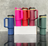 20 Pack 30oz H2.0 Mirror Gold Plated 7 Colors Red Blue Dark Green Black White Pink Quencher Tumblers_GGblanks