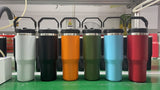 China RTS_20oz powder coat Stanley style flip straw school tumblers for laser engraving Ship from China_GGblanks