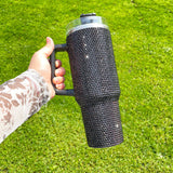 16 Pack 40oz H1.0 Colorful Rhinestone Full Coverd Bling Stanley Style Travel Mug Tumbler_GGbblanks