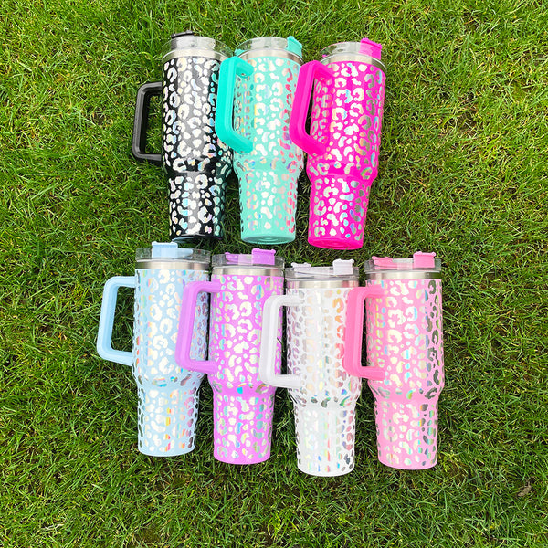Stainless Steel Sublimation Sport Water Bottle with Slanted Handle - 12oz.