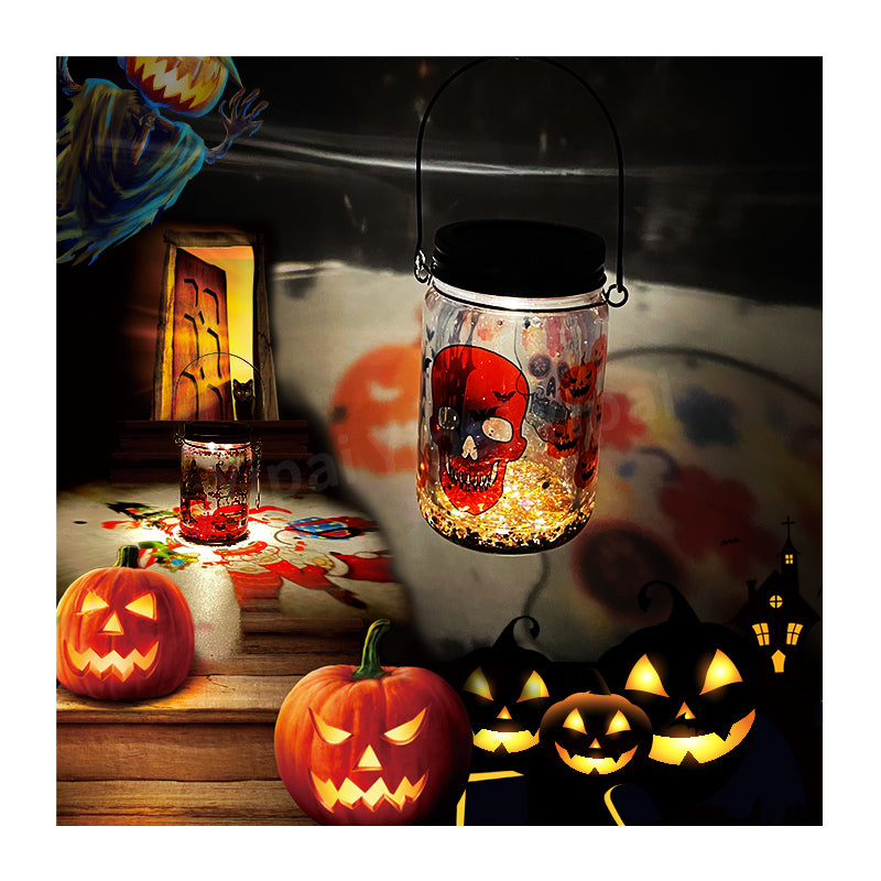 36 Pack USA RTS 11oz Solar Lights Mason Jar Glowing Elf Glass Can wind Spinner_GGblanks