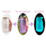Halloween Cups 16oz UV Color Change and Glow In The Dark Sublimation Glass Can_GGblanks