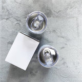 China RTS_12oz Straight Sublimation Wine Tumbler White Glossy 50PCS YP00280005 - GGblanks