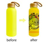 36 Pack 20oz Blank Sublimation Colorful Glass Bottle with Bamboo Lid and Rope_GGblanks