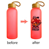 36 Pack 20oz Blank Sublimation Colorful Glass Bottle with Bamboo Lid and Rope_GGblanks