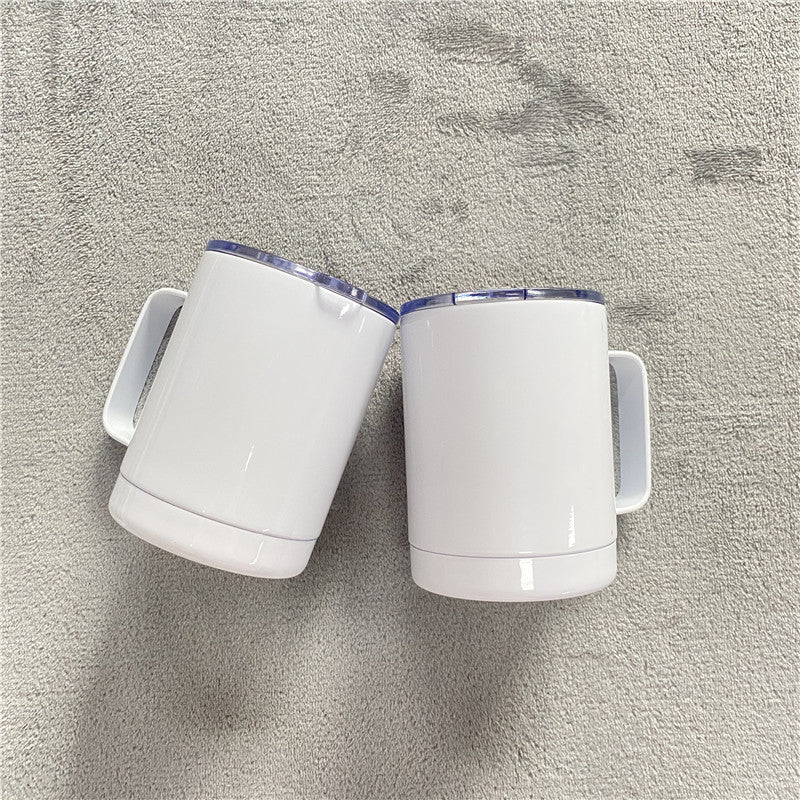 China RTS_Hot sale 10oz/12oz/16oz Sublimation Blanks White Color Coffee Mug With Handle 50PCS Sold By Case_GGblanks