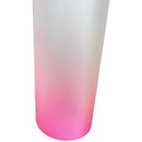 China RTS_25oz Blank Sublimation Colorful Gradient Straight Glass Tumbler With Bamboo Lid And Plastic Straw Sold By Case-GGblanks