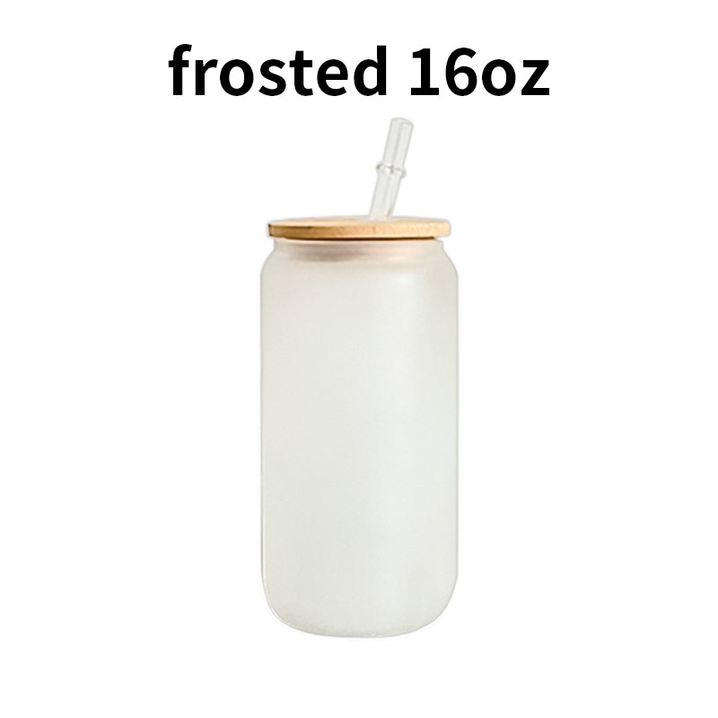 On Sale 6 Pack 8 Pack 25 Pack 50 Pack 16oz Clear Frosted Glasses_GGblanks