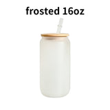 On Sale 6 Pack 8 Pack 25 Pack 50 Pack 16oz Clear Frosted Glasses_GGblanks
