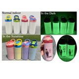 China RTS_Halloween Cups Children's 12oz UV color change and glow in the dark kids water bottle - GGblanks