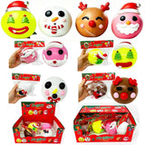 72 Pack Christmas Smushers Squishy Dog Face Swap Soft Slow Rising Squishy Toy DIY Stress Relief Christmas Squishy Toy_GGblanks