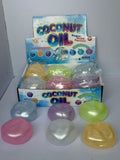 60 Pack 6cm Pearly Shimmer Style Coconut Oil Squishy No-Rebound Moldable Fidget Stress Ball_GGblanks