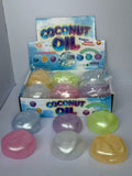 60 Pack 6cm Pearly Shimmer Style Coconut Oil Squishy No-Rebound Moldable Fidget Stress Ball_GGblanks