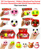 72 Pack Christmas Smushers Squishy Dog Face Swap Soft Slow Rising Squishy Toy DIY Stress Relief Christmas Squishy Toy_GGblanks