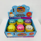 72 Pack 8.5cm Beads Glitter Dumpling Squishy Stress Relief Fidget Toys for Kids_GGblanks