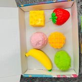 16boxes 6 in 1 Food-shaped Crunchy Squishy Toy gift Set For Christmas Stocking Stuffer_GGblanks