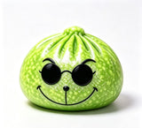 72 Pack 8.5cm Xmas Glow in dark Grinch Bun Squishy Glowing Grinch Dumpling Squeeze Fidget Toys for Christmas_GGblanks