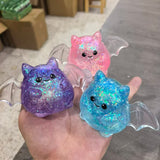 72 Pack NeeDoh Halloween Pumpkin Bat Ghost Squishy Toys Sets Maltose Slow Rebound Squish Adults Fidget Toys_GGblanks