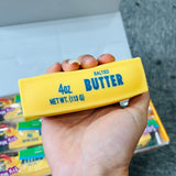 72 Pack 11*3.5cm Small Size Butter Squishy Toys Flour-Filled TPT Butter Squishy Toys with PVC Boxes and Dozen Box_GGblanks