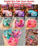 60 Pack 5.5cm Christmas NeeDoh Ice Cube Slow Rising Sensory Squeeze Toy Adults Fidget Toys_GGblanks