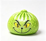 72 Pack 8.5cm Xmas Glow in dark Grinch Bun Squishy Glowing Grinch Dumpling Squeeze Fidget Toys for Christmas_GGblanks