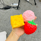 16boxes 6 in 1 Food-shaped Crunchy Squishy Toy gift Set For Christmas Stocking Stuffer_GGblanks