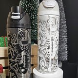 24oz Owala Stye Powder Coat Water Bottles 25pcs For Laser Engraving_GGblanks