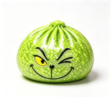 72 Pack 8.5cm Xmas Glow in dark Grinch Bun Squishy Glowing Grinch Dumpling Squeeze Fidget Toys for Christmas_GGblanks