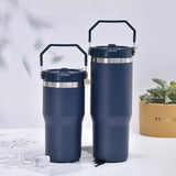 China RTS_20oz powder coat Stanley style flip straw school tumblers for laser engraving Ship from China_GGblanks