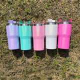 100 Pack 20oz Kids Shimmer Sparkly Stanley Tumblers for Sublimation_GGblanks