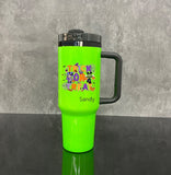 20 Pack USA RTS Mirror Black Plated H2.0 40oz Neon Tumblers for Sublimation and Laser Engraving_GGblanks