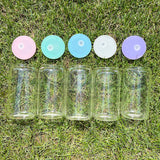 China RTS_Plastic lids for 16oz/20oz sublimation glass cans 16OZPPL50 - GGblanks